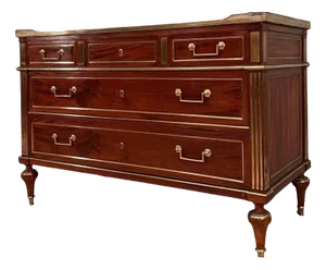 Vintage French Commode in Mahogany