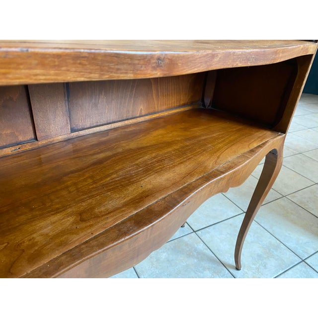 Louis XV Style Console Table in Cherrywood, 1950s For Sale - Image 11 of 18