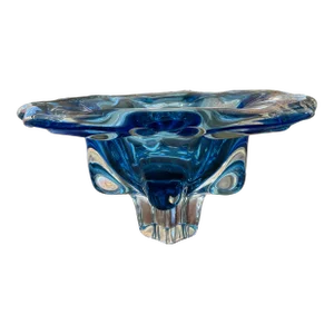 1960s Bohemian Czech Glass Bowl From the Chribska Glassworks