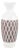 Tall Vase in Glazed Faience with Caro Pattern from Gabriel, Sweden, 1960s For Sale