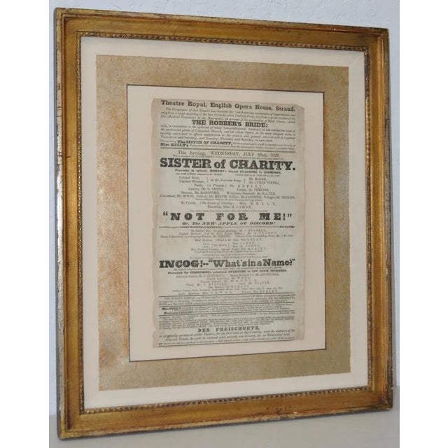 Theatre Royal, English Opera House, Strand "Sisters of Charity" Flyer c.1920s This is an early 19th century advertisement...
