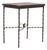 20th Century French Metal and Wooden Side Table With Twisted Legs For Sale