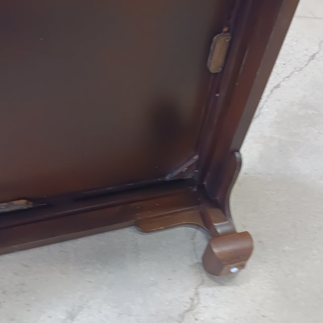 Vintage Low Chinese Ming Dynasty Kang Solid Wood Coffee Table With Clear Lacquer Recessed Top For Sale - Image 10 of 17