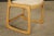 Wood Pair of 1970s Bentwood Chairs & Caned Ottoman by Baumann France, Signed For Sale - Image 7 of 18