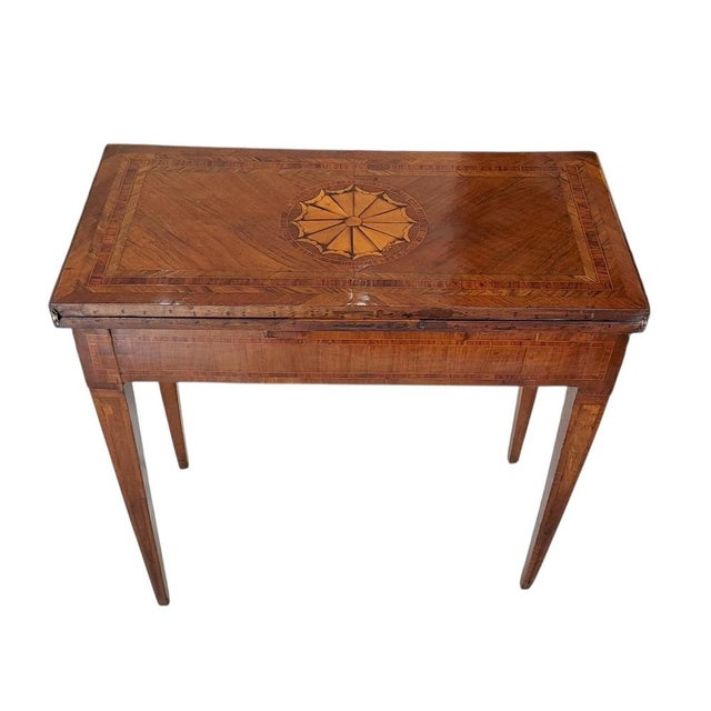 Antique Game Table in Walnut, 1700s For Sale - Image 6 of 11