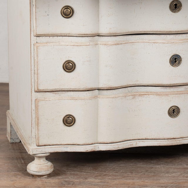 19th Century Swedish White Rococo Secretary Bureau For Sale - Image 11 of 13
