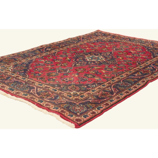 79824 Vintage Persian Kashan Rug, 03'02 x 04'09. The Imperial Garden: A Vintage Persian Kashan Masterpiece of Timeless...