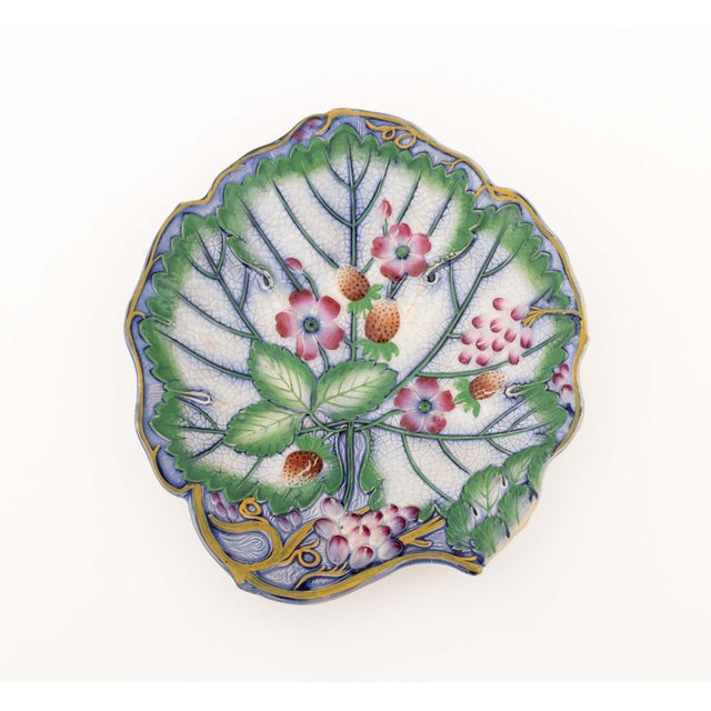 English Strawberry and Grape Motif Tableware, 3 For Sale - Image 9 of 13