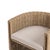 Coastal Contemporary Faux Wicker Outdoor Barrel Chair For Sale In Los Angeles - Image 6 of 7