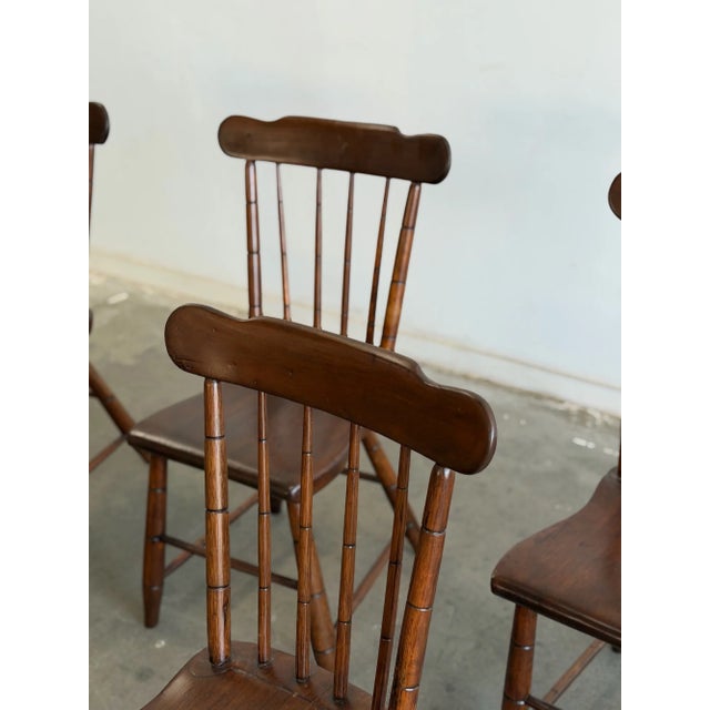W19 D18.25 H33 SW15.5 SD13.5 SH17 Vintage dining chairs, structurally restored. Each unit is structurally sound and...