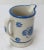 Antique Late 19th Century American Blue Wildflower Pattern Decorated Stoneware Pitcher For Sale In Boston - Image 6 of 13