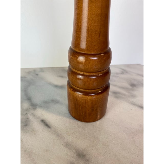 Early 21st Century Large Vintage Walnut-Stained Hardwood Pepper Mill, 18” — Professional Series Made in Usa For Sale - Image 5 of 7