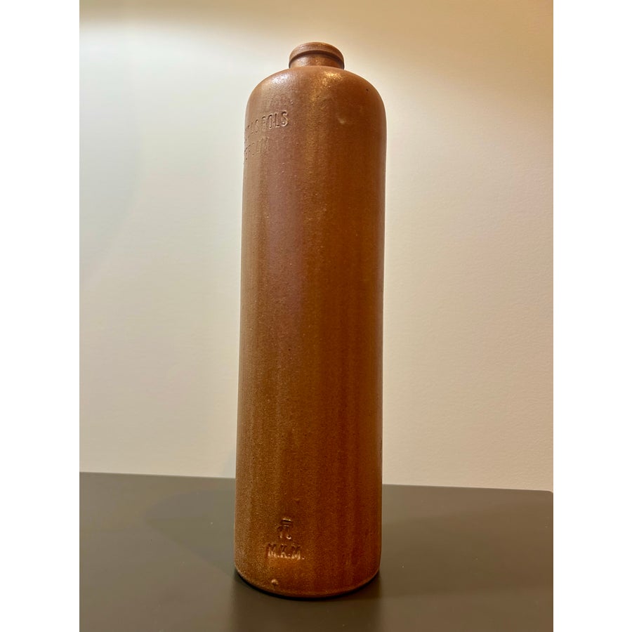 Vintage Erven Lucas Bols Stoneware Bottle – Antique 3/4 Liter Clay
