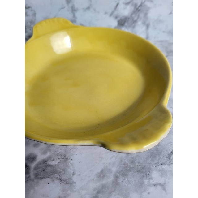 1960s Vintage Yellow Hall Ceramic Serving Plate - a Pair For Sale - Image 4 of 11