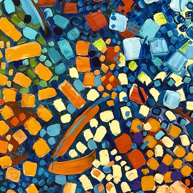 Kathleen Kane-Murrell Abstract Oil Painting "Canyon, Spring" For Sale - Image 4 of 4