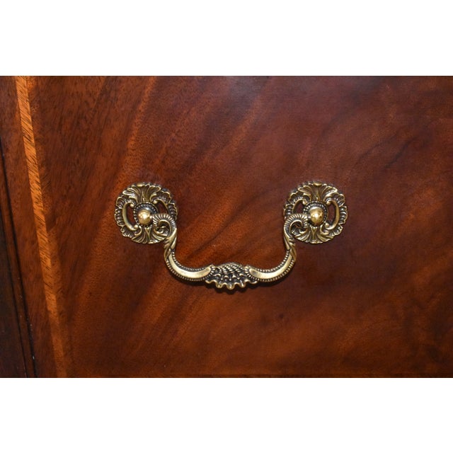 Henkel Harris Mahogany Chippendale Display Cabinet Style 2301 For Sale - Image 12 of 16