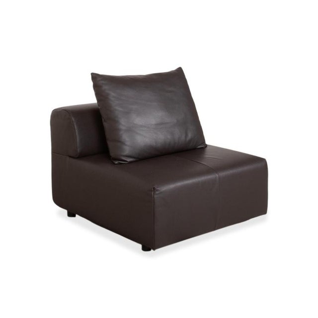 Freistil 185 Leather Armchair Brown by Rolf Benz For Sale - Image 4 of 16
