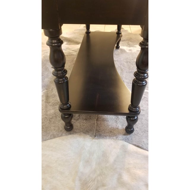 Ralph Lauren Final Clearance Only Ralph Lauren Equestrian Collection Distressed Ebony Sideboard Console of Late 20th Century For Sale - Image 4 of 12