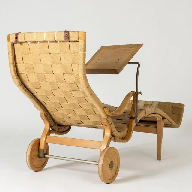 Bruno Mathsson Vintage Pernilla Chaise Lounge by Bruno Mathsson, 1940s For Sale - Image 4 of 13