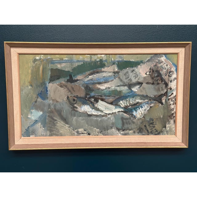 Kenny Wenkel, Fish Supper, 1960, Oil on Canvas For Sale - Image 13 of 17