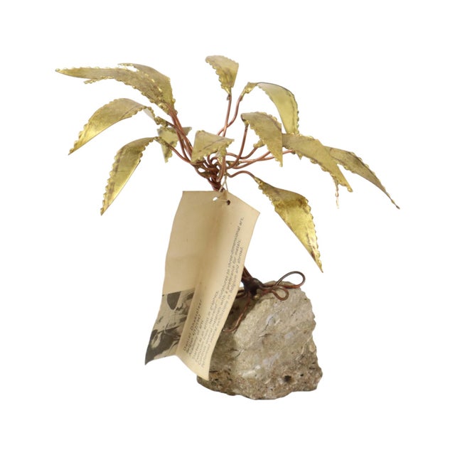 Copper Palm Tree on Rock Sculpture by Daniel Dhaeseleer, 1970s For Sale - Image 10 of 16