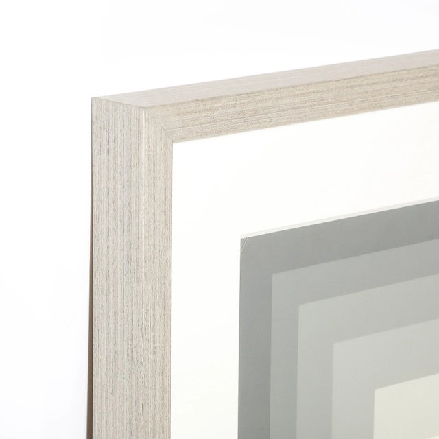 Mon Levinson Modernist Abstract Geometric Screen Print in Grey Squares For Sale - Image 10 of 12