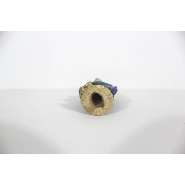 Sculpture Materials Antique Handmade Folk Art Chinese Clay Figurine Mudman for Miniature or Bonsai Display For Sale - Image 7 of 8