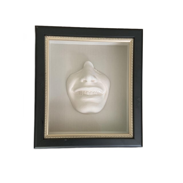 Set of 4 Orig Marc Sijan Signed Faces Realism Sculpture Expressions Hanging Art For Sale - Image 4 of 14