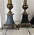 Vintage 1960s Stiffel Neoclassical Style Bronze and Black Enamel Table Lamps - A Pair For Sale - Image 11 of 13