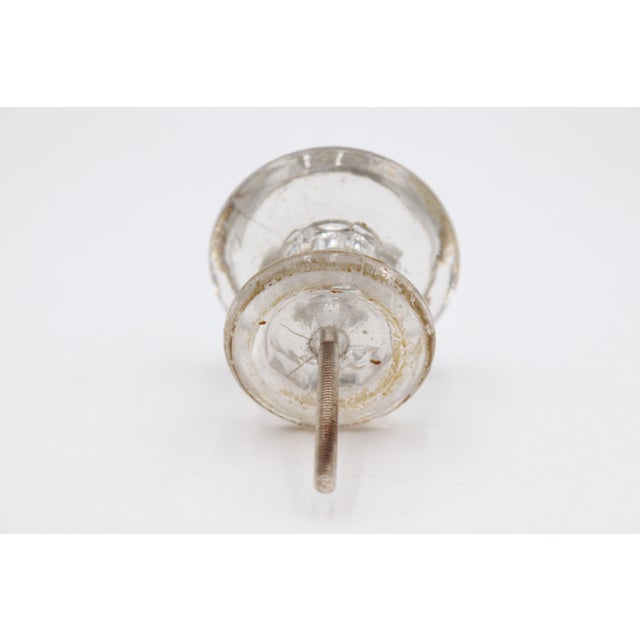 Vintage 2 In. Round Glass Cabinet Drawer Knob Set For Sale - Image 6 of 6