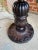 Antique English Carved Oak Floor Lamp Open Barley Twist W Round End Table C1920 For Sale - Image 10 of 18