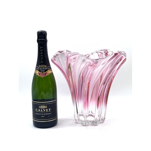 Cranberry Clear Glass Vase by Josef Hospodka, 1960s For Sale - Image 18 of 18