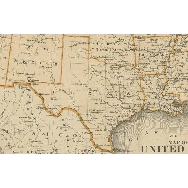 Late 19th Century Map of the United States with Territorial Boundaries, 1874 For Sale - Image 5 of 7