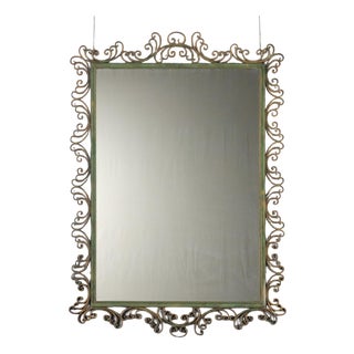 Vintage Mirror in Wrought Iron, Italy, 1980s For Sale