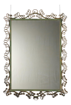 Vintage Mirror in Wrought Iron, Italy, 1980s