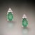 Natural Emerald Diamond Earrings 14k Gold 1.28 TCW Certified For Sale - Image 10 of 10