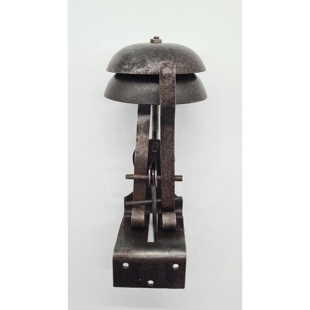 Gray French Art Nouveau Doorbell in Gray Metal, 1890s For Sale - Image 8 of 11