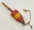 Red & Yellow Wood Buoys, S/2 For Sale In Providence - Image 6 of 9