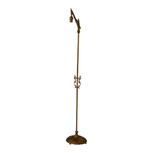 1920s Art Deco, Skyscraper, Cast Iron Floor Lamp