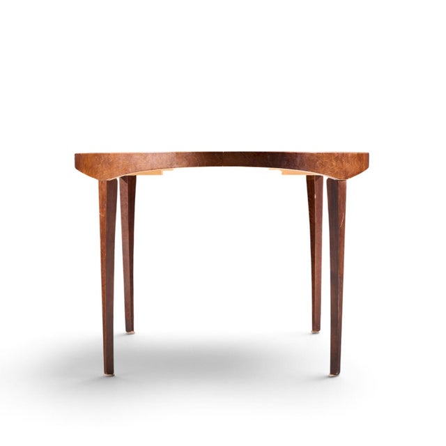Late 20th Century Barbara Barry for Baker Style Mahogany Expanding Dining Table With 1 Leaf For Sale - Image 5 of 10