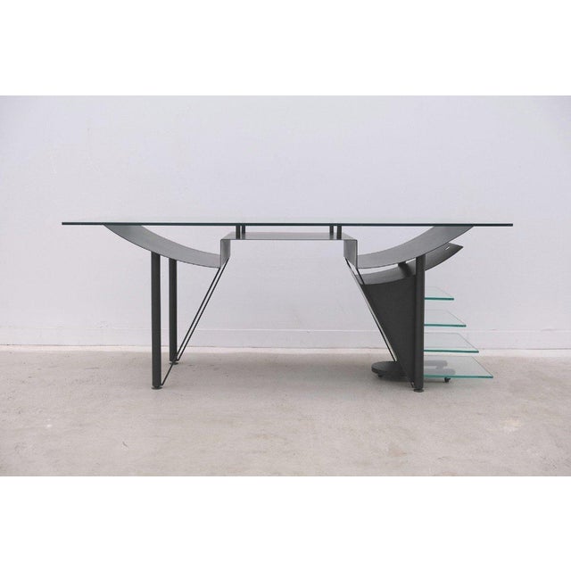 Desk and Rolling Block 007 by Hélène Galdini for H. Galdini, 1980 For Sale - Image 11 of 11