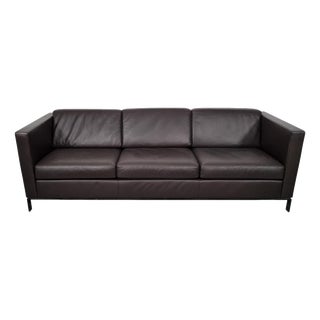 Foster 500 Three-Seater Sofa Upholstered in Chocolate Leather by Norman Foster for Walter Knoll For Sale