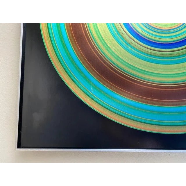 2010s 2010s Aluminum Op Art Print on Aluminum by Michael Piquette For Sale - Image 5 of 13