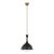 AERIN By Visual Comfort Studio Lucerne 1-Light Small Pendant in Midnight Black and Burnished Brass For Sale