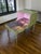 Whimsical Cottage Revival Artichoke Green & Peony Tiered Side Table For Sale - Image 12 of 12
