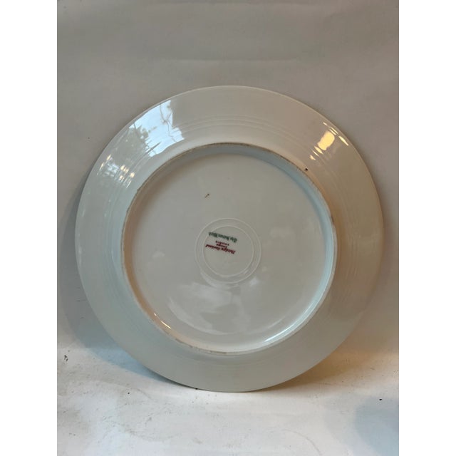 Pair of Vintage Indian Bird Haviland Porcelain Plates For Sale - Image 9 of 13