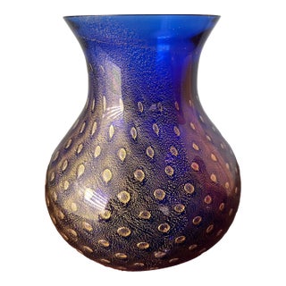 Barbini Murano Signed Vase For Sale