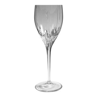 Vintage Mikasa Phoenix Wine Glass Vertical Cut – Elegant Glassware – Water Goblet Replacement For Sale