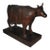 1940s Signed m.o. Thomas Carved Wooden Cow For Sale