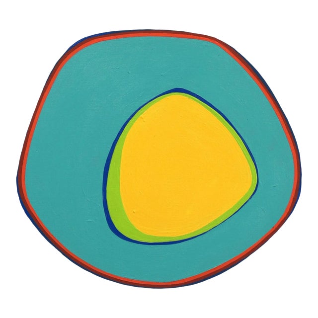 "Let Us Down Easy" Contemporary Abstract Acrylic Painting by Paul Westacott For Sale